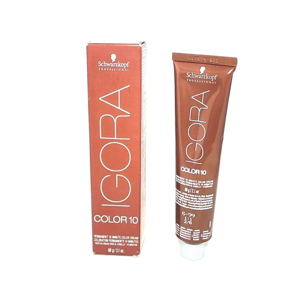 Igora Color 10 Permanent 10 min Color Cream 6-99 Dark Blonde Violet Extra. - Picture 1 of 2